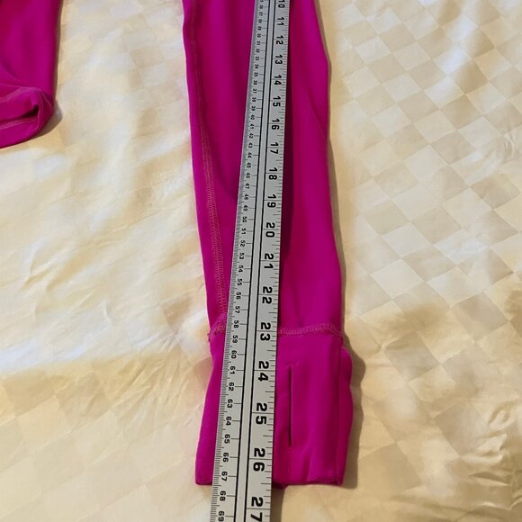 Lululemon Womens Top/Sweater/Pullover with half zip Long sleeves Pink  Size M - Picture 11 of 14